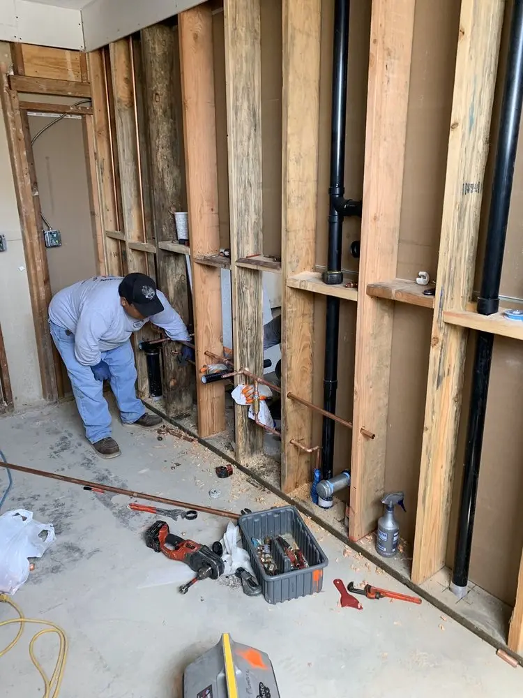 Commercial rough-in plumbing for Water Heater Replacement in Wildwood
